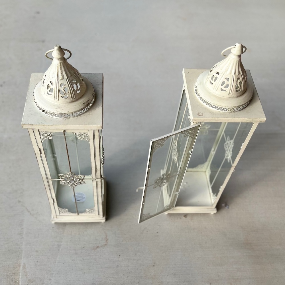 Pier 1 Imports Rustic Ivory Lantern - Picture 2 of 8